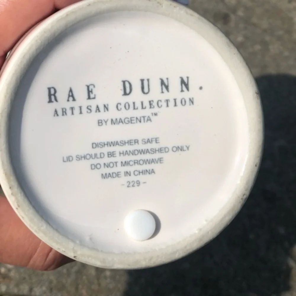 RAE Dunn DRINK travel mug thermos Tumblr